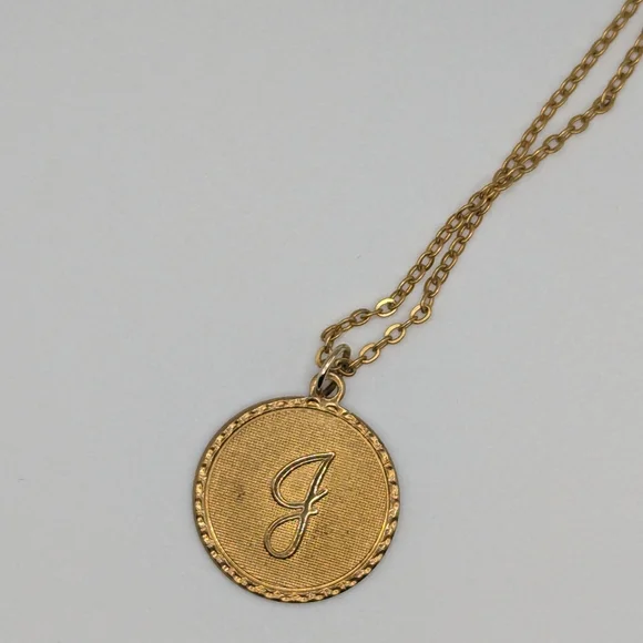 J initial necklace - Picture 2 of 3